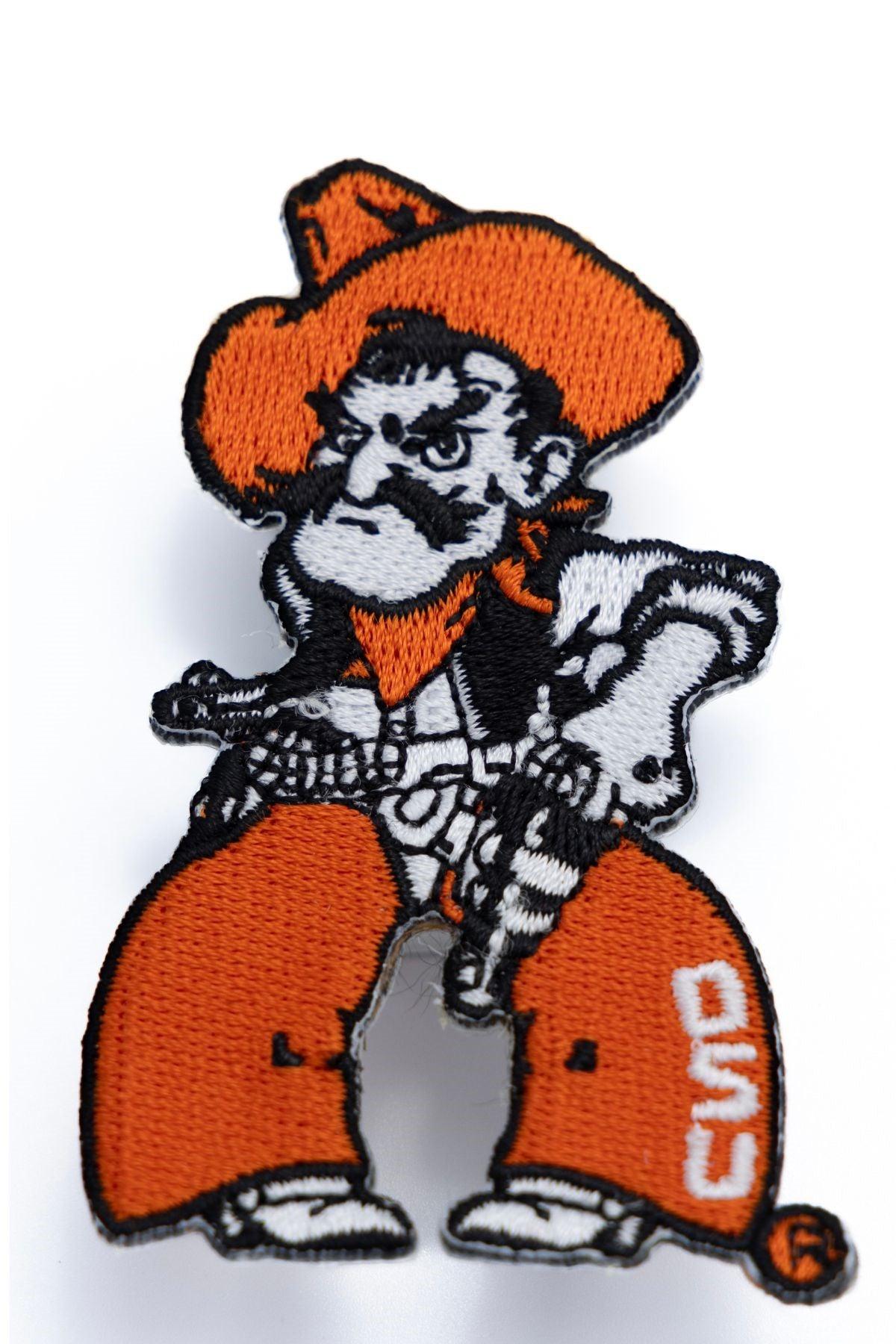 OKLAHOMA STATE PISTOL PETE EMBROIDERED PATCH - Cowboy Snapback