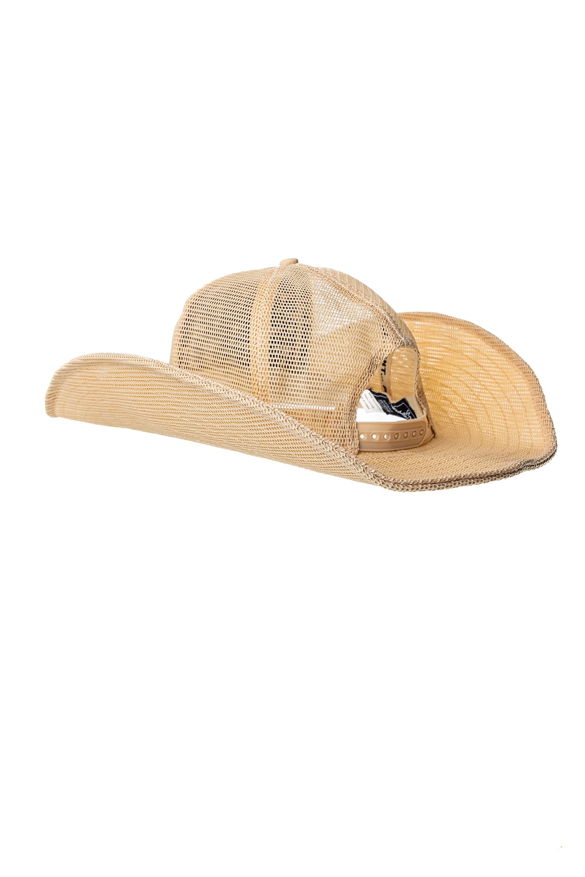 TAN COWBOY SNAPBACK: 5 PANEL - CUSTOM