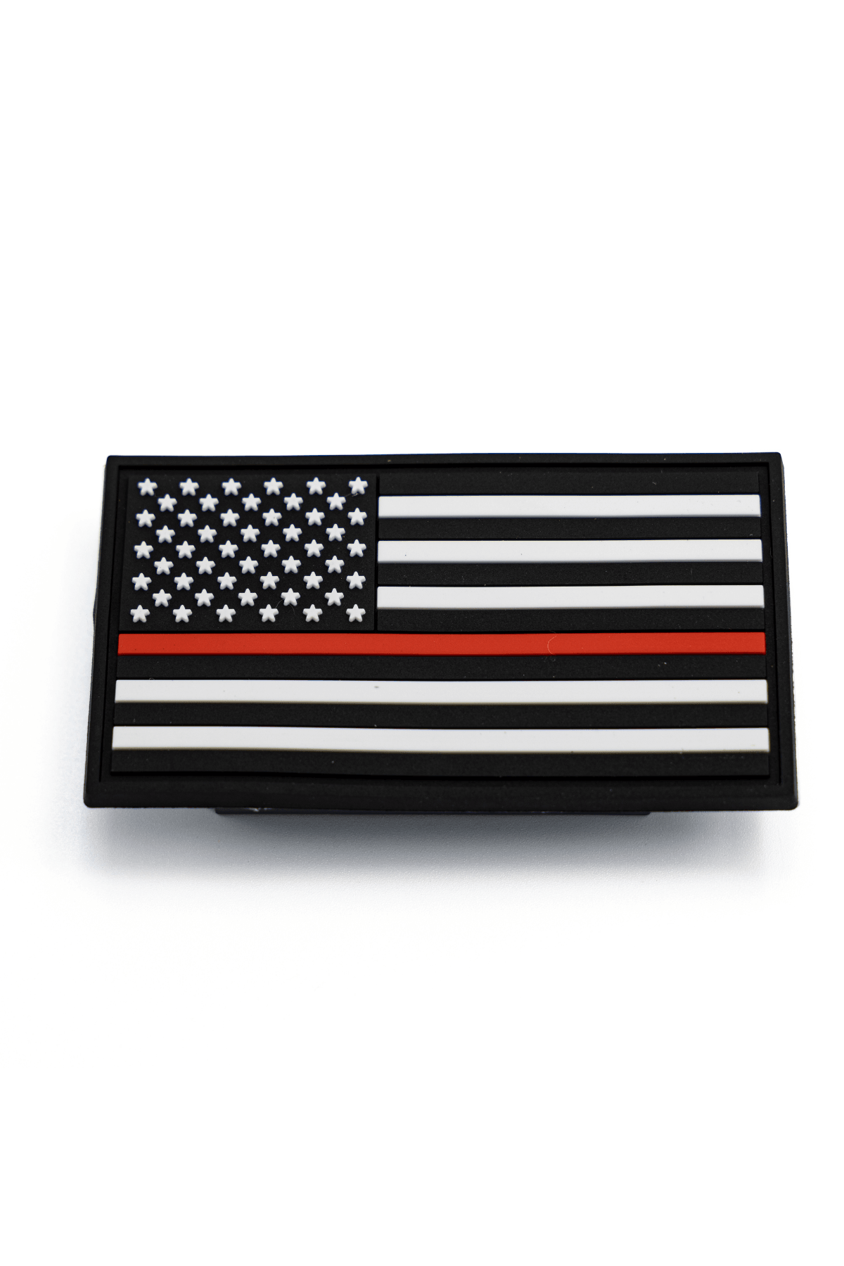 USA FLAG THIN RED LINE PVC PATCH - Cowboy Snapback