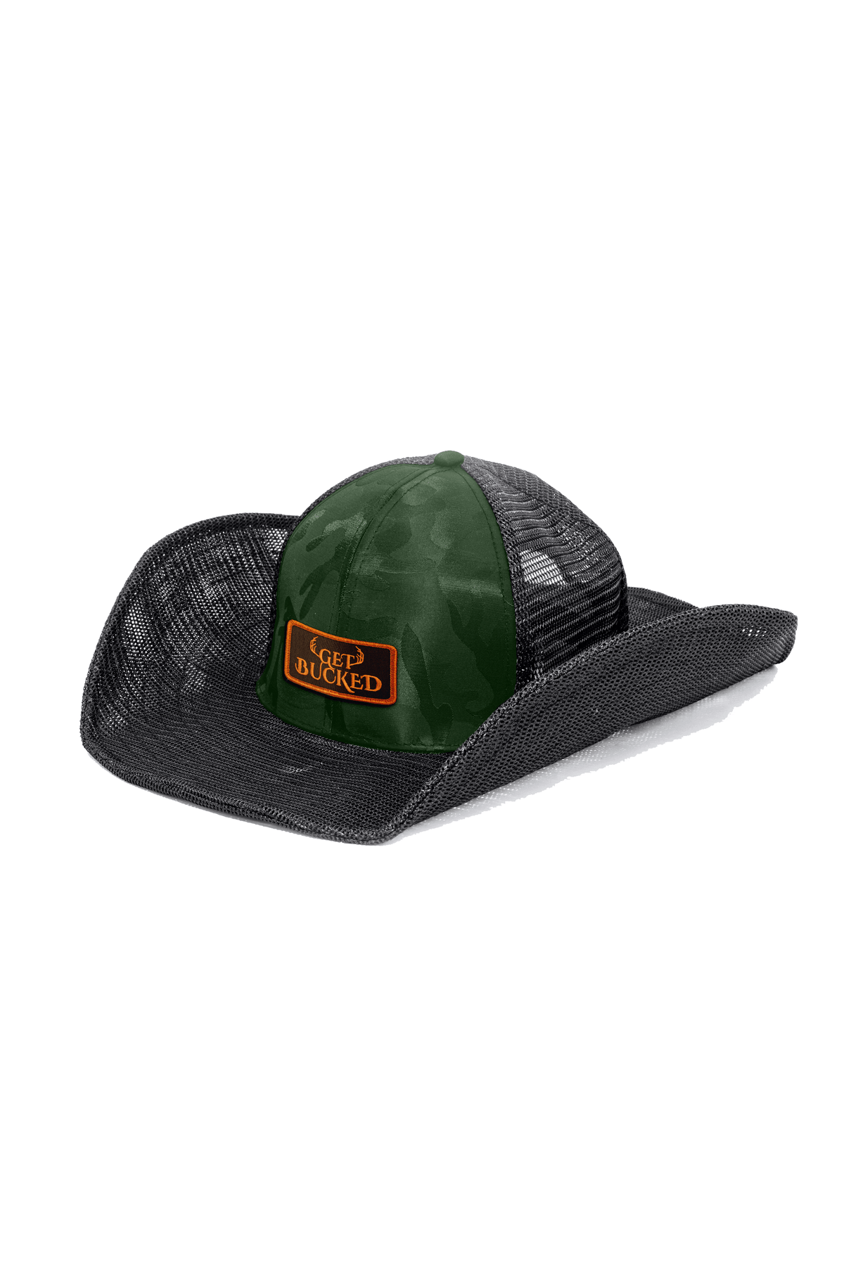 GET BUCKED EMBROIDERED PATCH - Cowboy Snapback